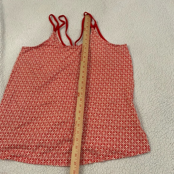 Cacique PJ Pajama Set Cami Top And Short Size 14/16 Red White 100% Cotton Knit - Picture 10 of 15